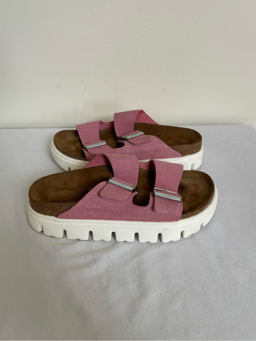 Birkenstock Papillio Pink Platform Sandals Size 6 Eu 37 Narrow fit women’s